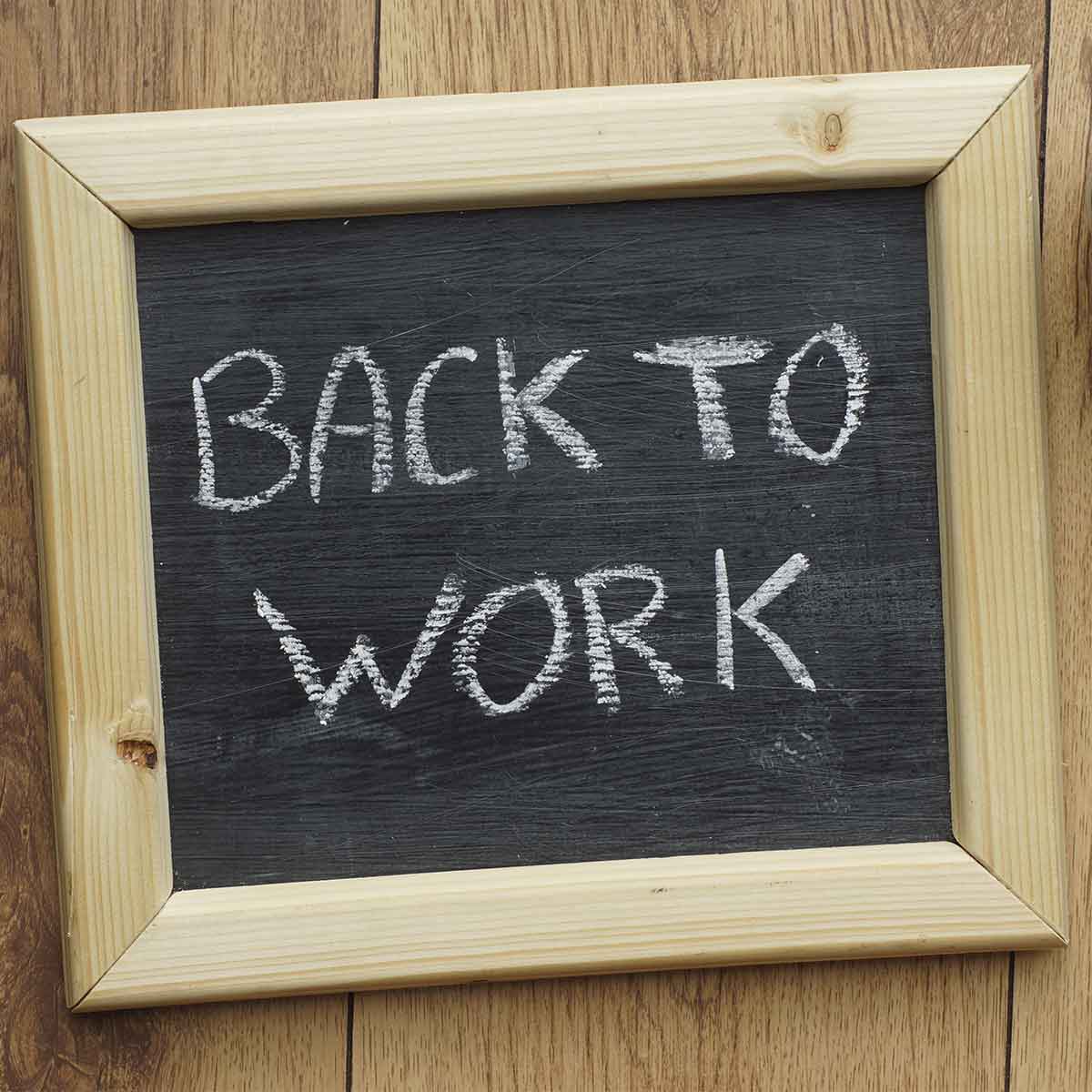 Returning to work