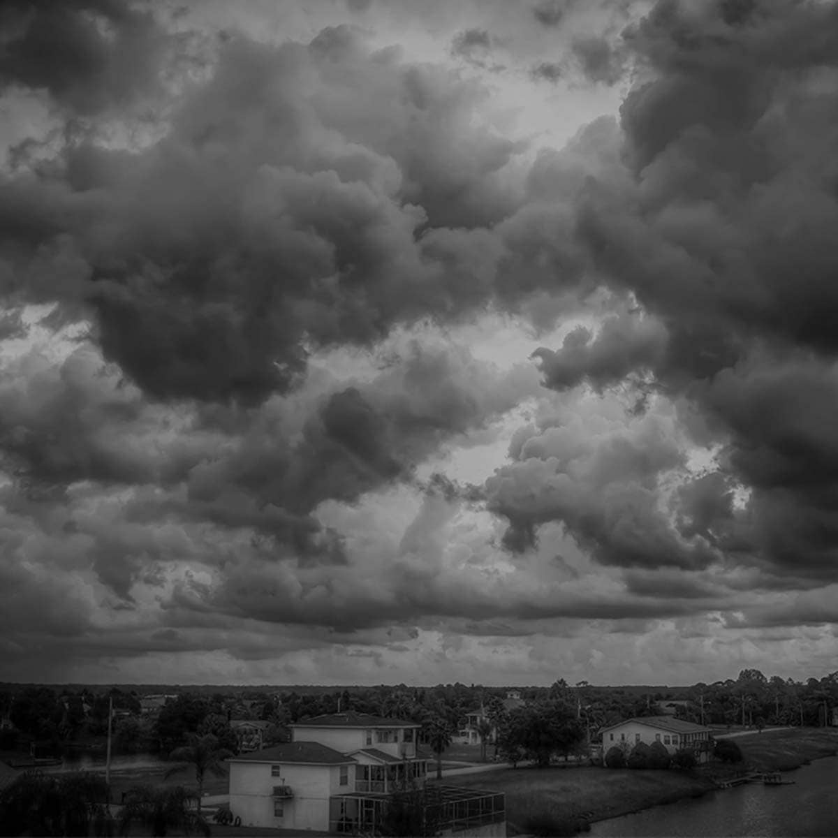 Stormy weather ahead. Preparing for bad weather